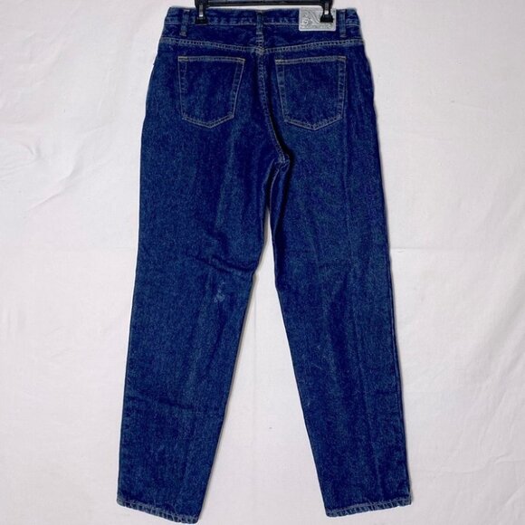 Full Blue Med Dark Wash Flannel Lined Winter Jeans 14 - Picture 2 of 14